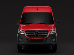 mercedes benz sprinter panel van l3h2 rwd 2019 3D Model
