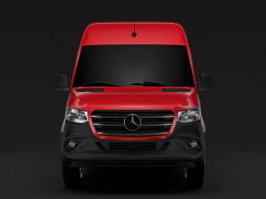 mercedes benz sprinter panel van l3h2 rwd 2019 3D Model