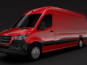 mercedes benz sprinter panel van l3h2 rwd 2019 3D Model