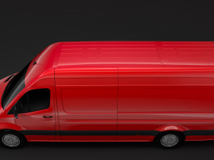 mercedes benz sprinter panel van l3h2 rwd 2019 3D Model