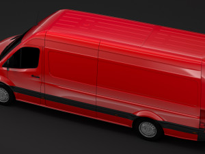mercedes benz sprinter panel van l3h2 rwd 2019 3D Model