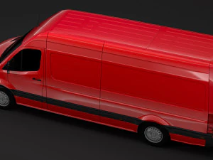 mercedes benz sprinter panel van l3h2 rwd 2019 3D Model