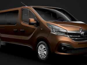renault trafic minibus lwb 2019 Modèle 3D