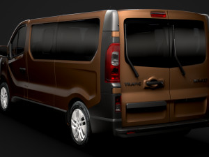 renault trafic minibus lwb 2019 Modèle 3D