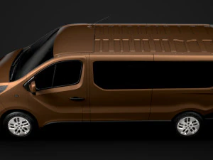 renault trafic minibus lwb 2019 3D Model