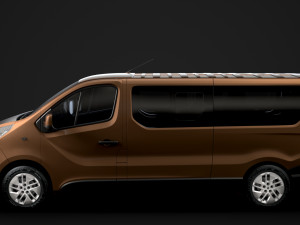 renault trafic minibus lwb 2019 Modèle 3D