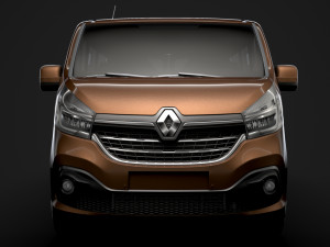 renault trafic minibus lwb 2019 Modèle 3D