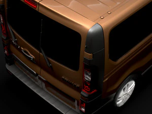 renault trafic minibus lwb 2019 3D Model