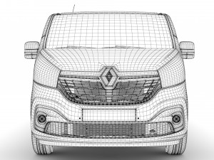 renault trafic minibus lwb 2019 Modèle 3D