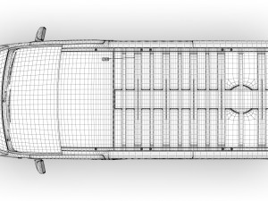 renault trafic minibus lwb 2019 Modèle 3D