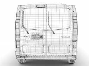 renault trafic minibus lwb 2019 Modèle 3D