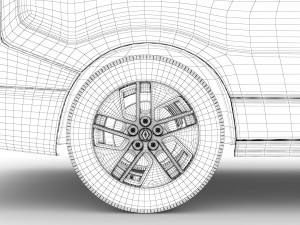 renault trafic minibus lwb 2019 Modèle 3D