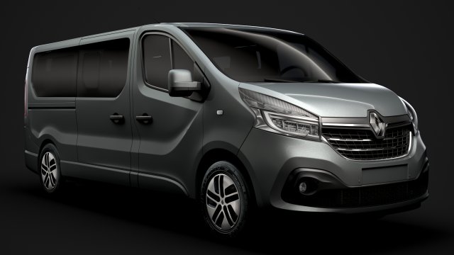 renault trafic spaceclass lwb 2019 3D-Modell .c4d .max .obj .3ds .fbx .stl .blend 