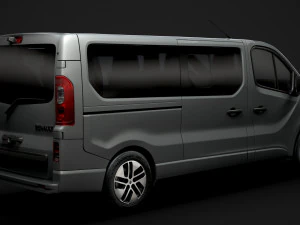 renault trafic spaceclass lwb 2019 3D Model