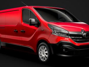 renault trafic van lwb 2019 3D Model
