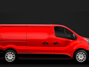 renault trafic van lwb 2019 3D Model