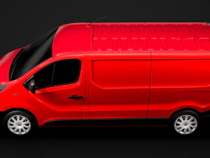 renault trafic van lwb 2019 3D Model