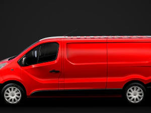 renault trafic van lwb 2019 3D Model