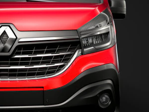 renault trafic van lwb 2019 3D Model