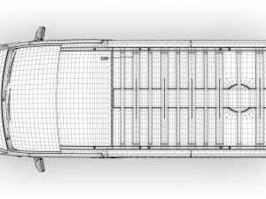 renault trafic van lwb 2019 Modelo 3D