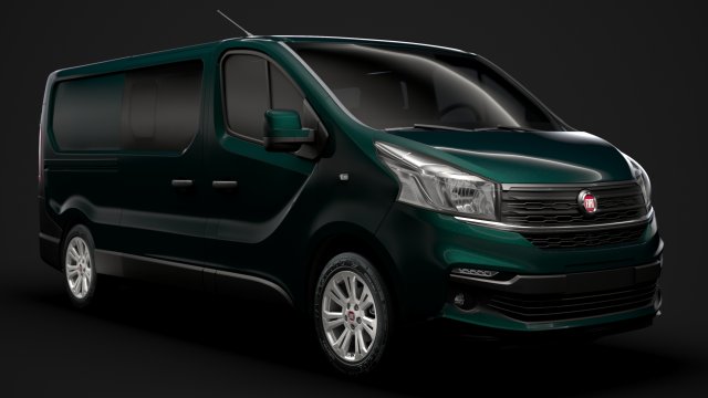 fiat talento combi 2019 Model 3D .c4d .max .obj .3ds .fbx .stl .blend 