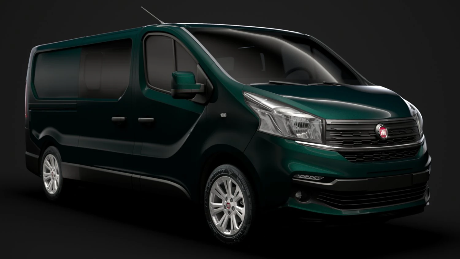 fiat talento combi 2019 3D Model .c4d .max .obj .3ds .fbx .stl .blend 
