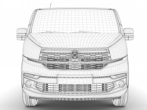fiat talento combi 2019 Model 3D