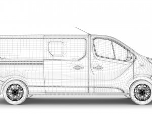 fiat talento combi 2019 Model 3D