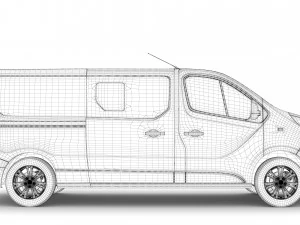fiat talento combi 2019 3D Model