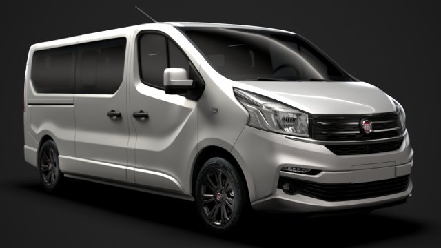 fiat talento minibus spaceclass lwb 2019 3D Модель .c4d .max .obj .3ds .fbx .stl .blend 