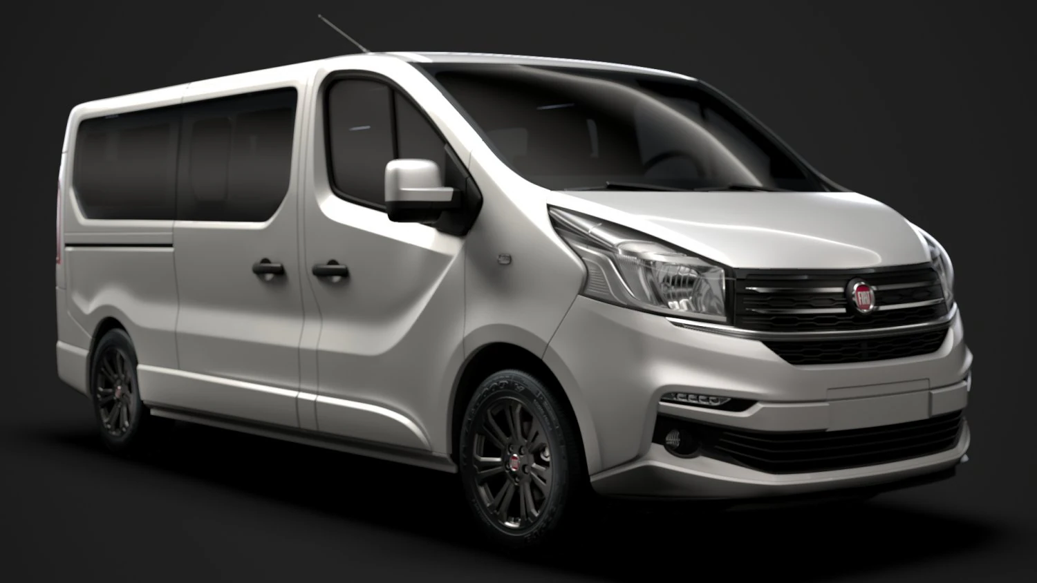 fiat talento minibus spaceclass lwb 2019 3D Model .c4d .max .obj .3ds .fbx .stl .blend 