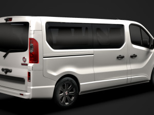 fiat talento minibus spaceclass lwb 2019 3D Модель