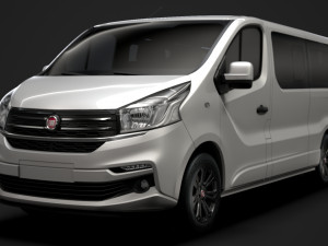 fiat talento minibus spaceclass lwb 2019 3D Модель