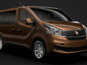 fiat talento minibus 2019 3D मॉडल