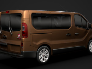 fiat talento minibus 2019 Model 3D