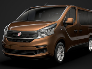fiat talento minibus 2019 Model 3D