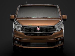 fiat talento minibus 2019 Model 3D