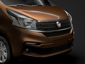 fiat talento minibus 2019 Model 3D
