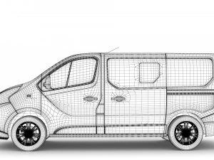 fiat talento minibus 2019 3D Model