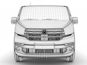fiat talento minibus 2019 3D Model