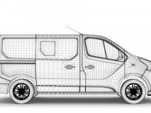 fiat talento minibus 2019 3D Model