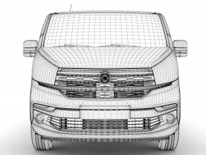 fiat talento minibus lwb 2019 3Dモデル