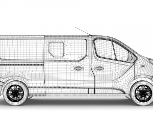 fiat talento minibus lwb 2019 3Dモデル