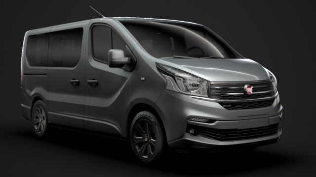 fiat talento minibus spaceclass 2019 3D-Modell .c4d .max .obj .3ds .fbx .stl .blend 