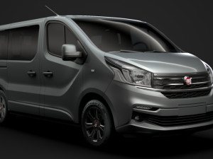 fiat talento minibus spaceclass 2019 3D 模型