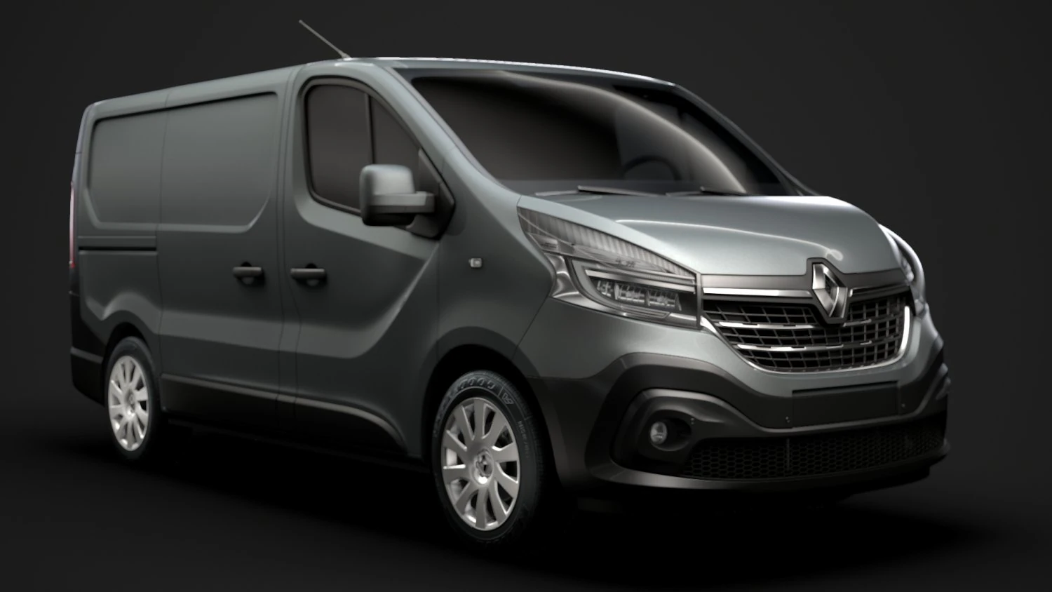renault trafic van 2019 3D Model .c4d .max .obj .3ds .fbx .stl .blend 