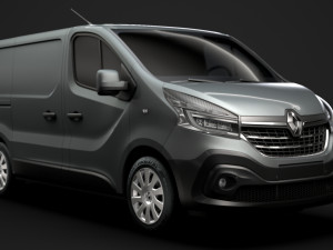 renault trafic van 2019 3D 모델