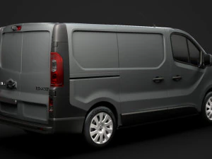 renault trafic van 2019 3D Model