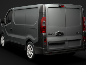renault trafic van 2019 3D Model