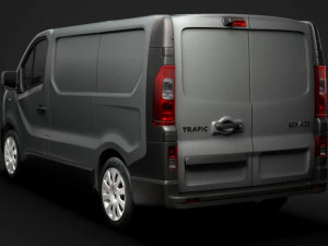 renault trafic van 2019 3D Model